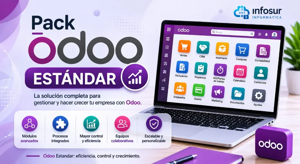 Pack Odoo Estándar 90 € 